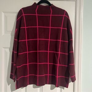 LOFT Patterned Mock Neck Sweater